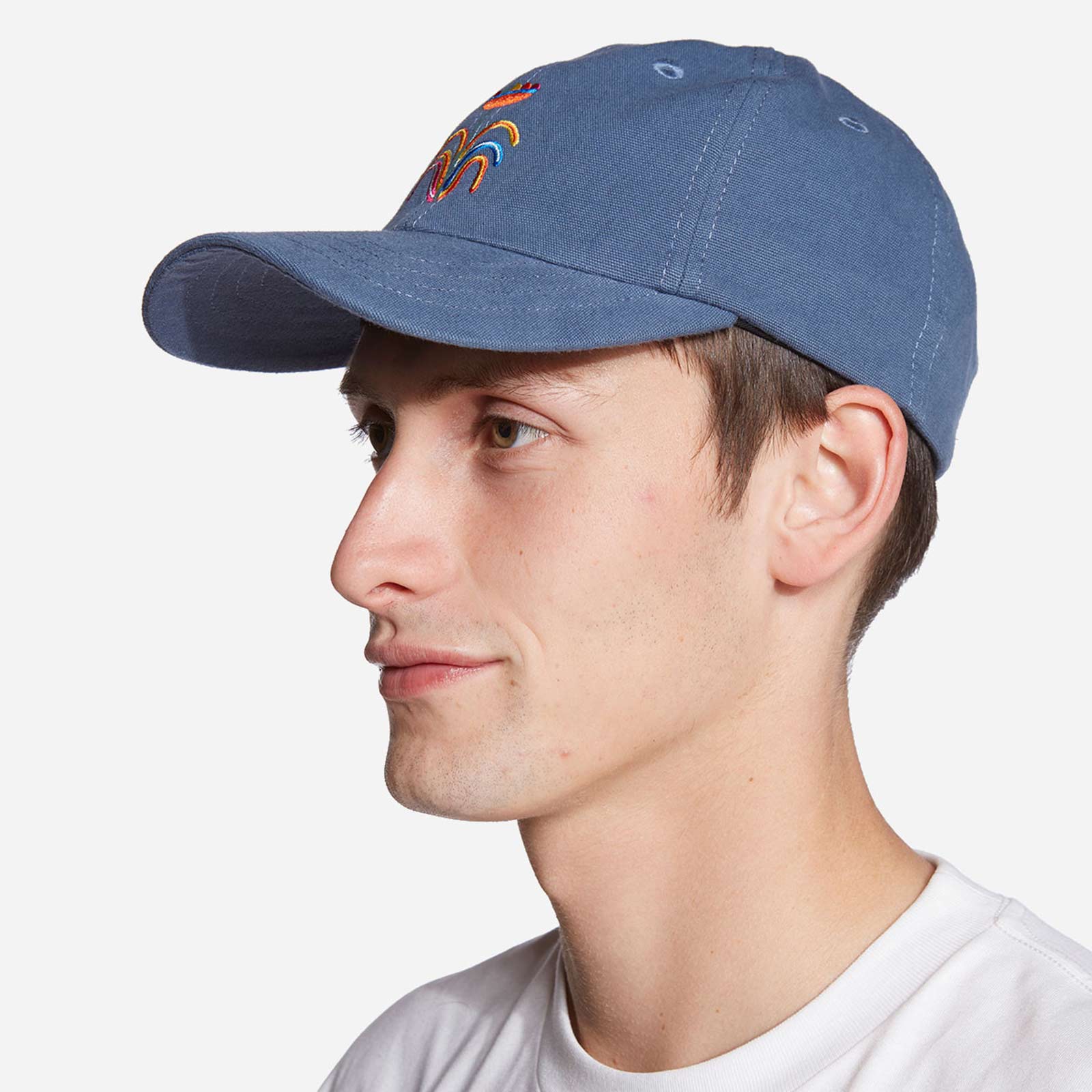 Cobalt Blue Unisex Baseball Cap - Curved Brim, Minimalist Design, Breathable Fabric 3