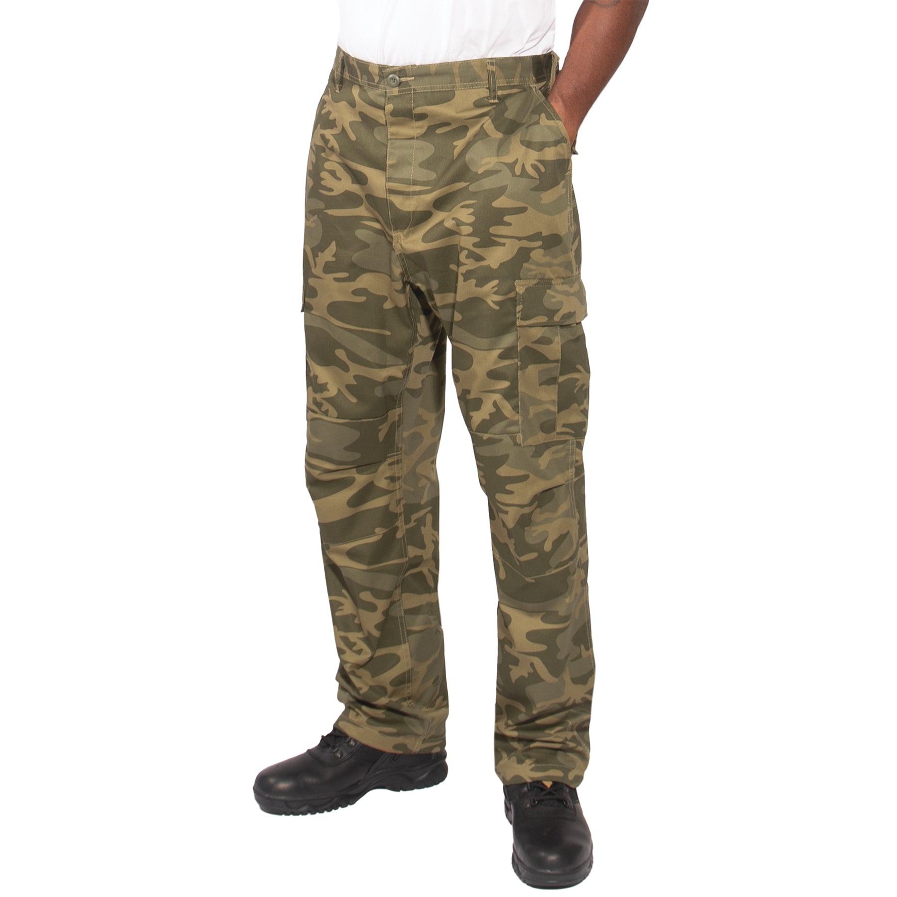 Color Camo Tactical BDU Pants Military Style Adjustable Fit Durable Comfort 11