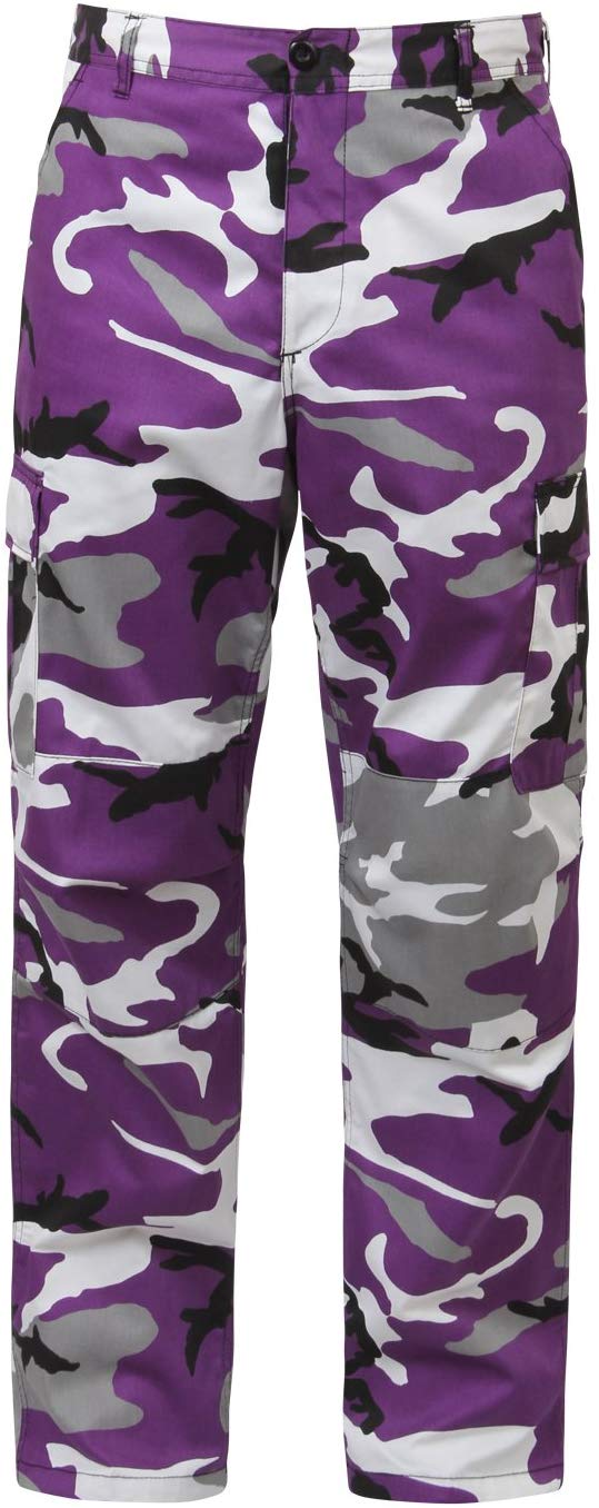 Color Camo Tactical BDU Pants Military Style Adjustable Fit Durable Comfort 12