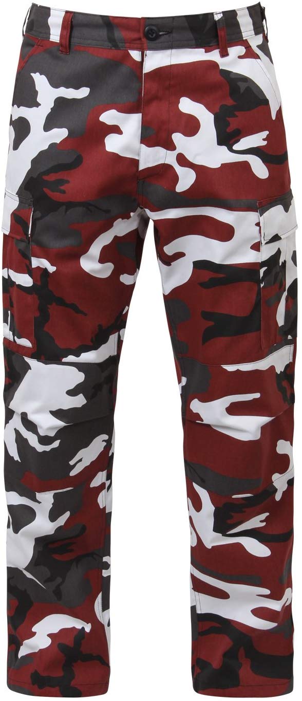 Color Camo Tactical BDU Pants Military Style Adjustable Fit Durable Comfort 15