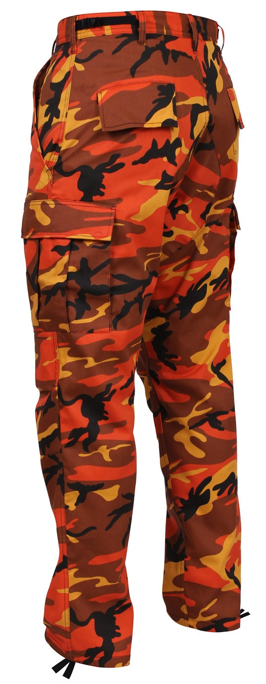 Color Camo Tactical BDU Pants Military Style Adjustable Fit Durable Comfort 2