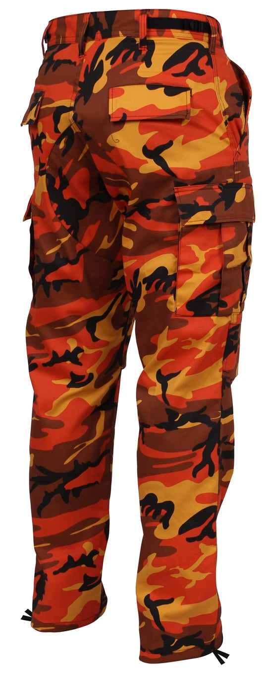 Color Camo Tactical BDU Pants Military Style Adjustable Fit Durable Comfort 3