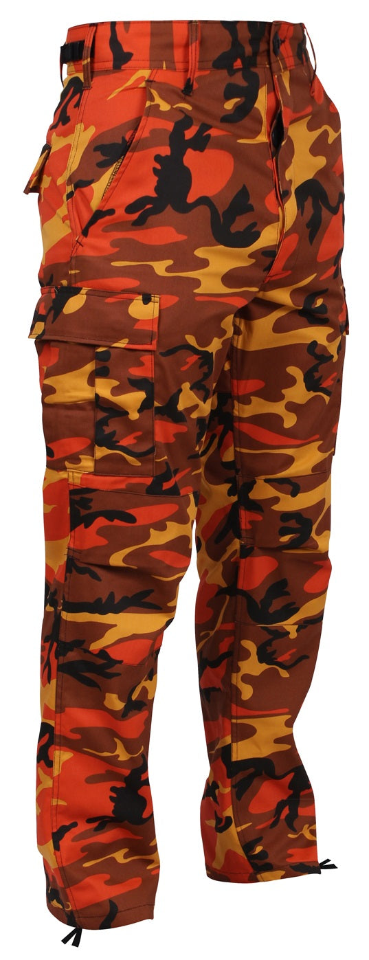 Color Camo Tactical BDU Pants Military Style Adjustable Fit Durable Comfort 4