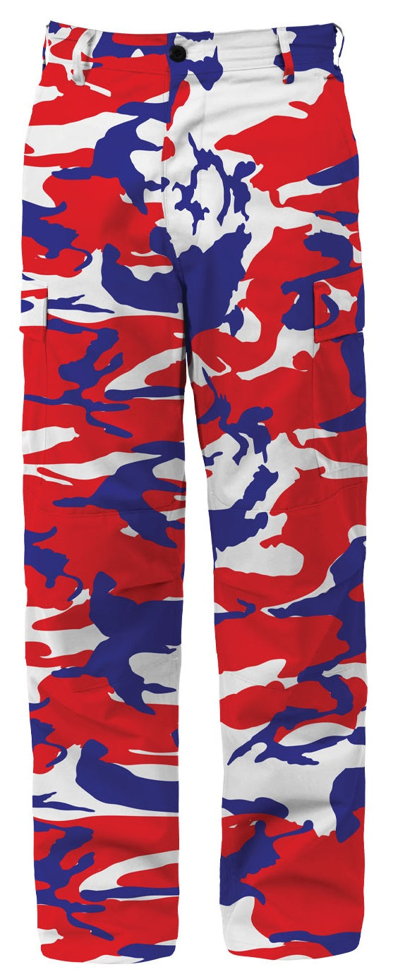 Color Camo Tactical BDU Pants Military Style Adjustable Fit Durable Comfort 5