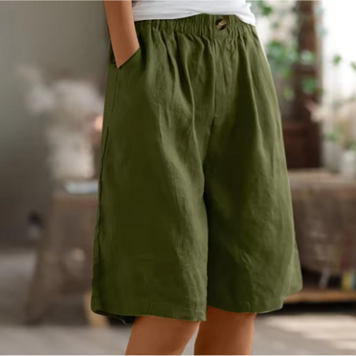 Comfort Shorts Women Relaxed Fit Breathable Casual Summer Style 0