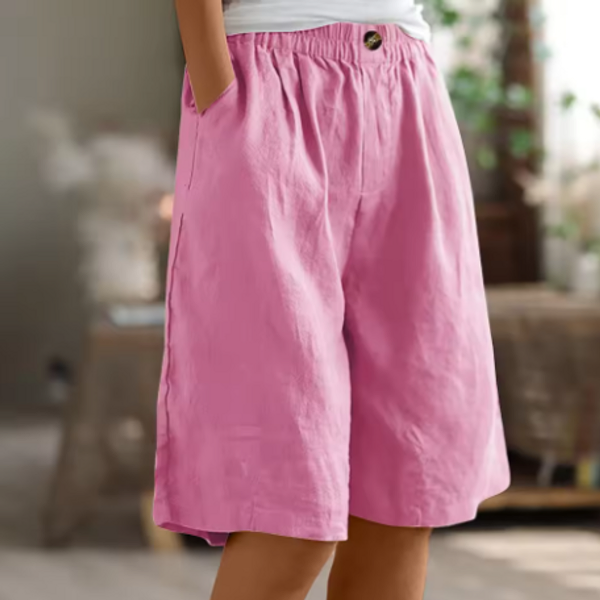 Comfort Shorts Women Relaxed Fit Breathable Casual Summer Style 4