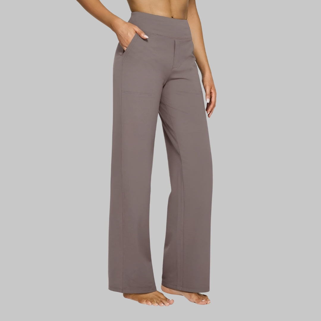 Comfortable Stretch Pants Women Versatile Everyday Trousers Casual Chic 0