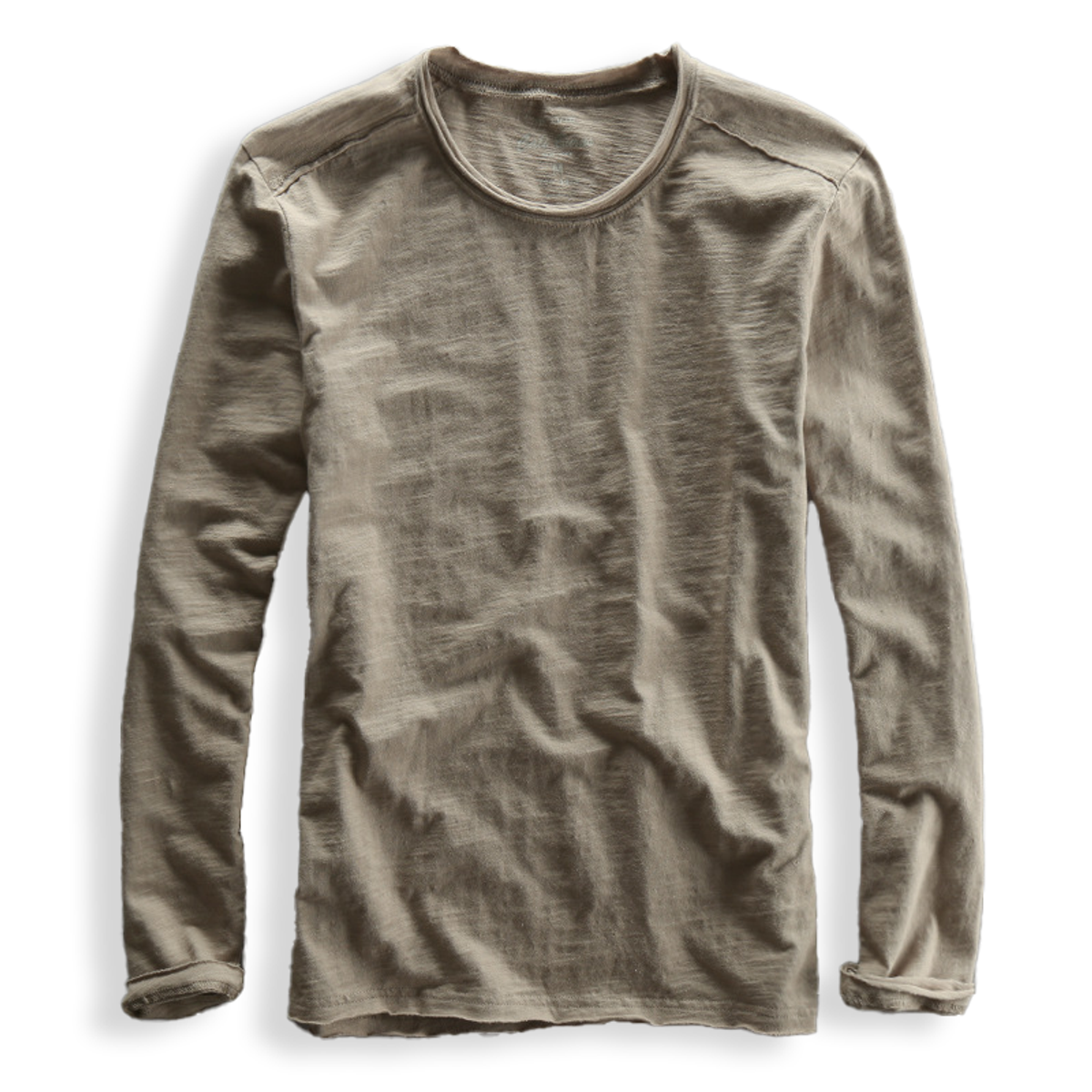 Cotton Long Sleeve Shirt Japanese Minimalist Design O-Neck Casual 4