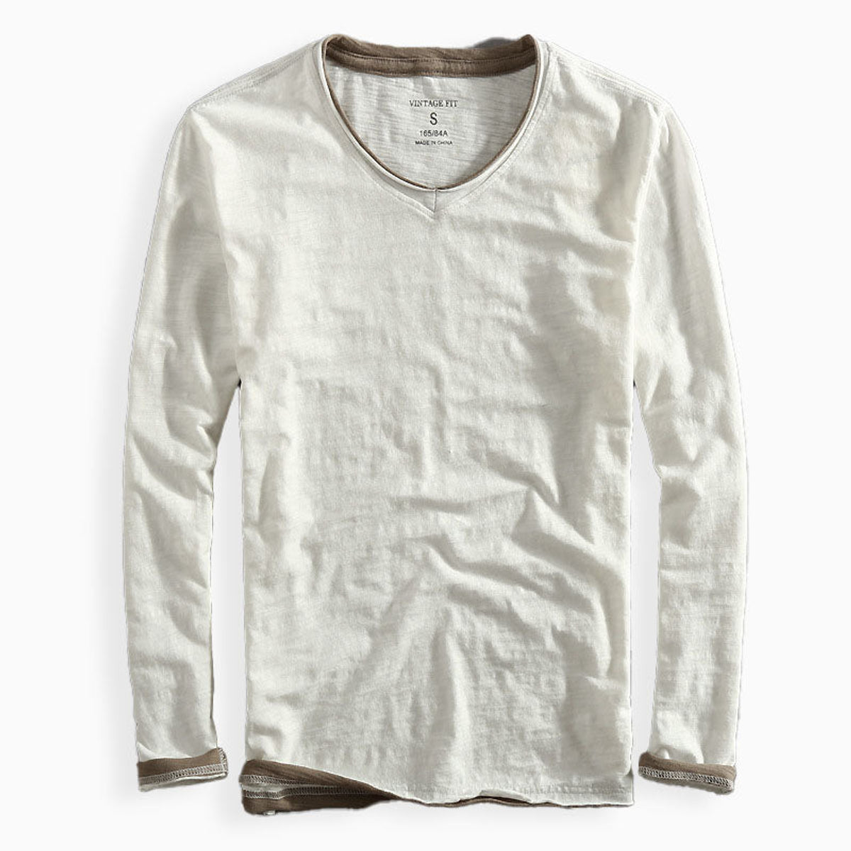 Cotton Long Sleeve Shirt Men's Japanese-Inspired Design Lightweight Casual 3