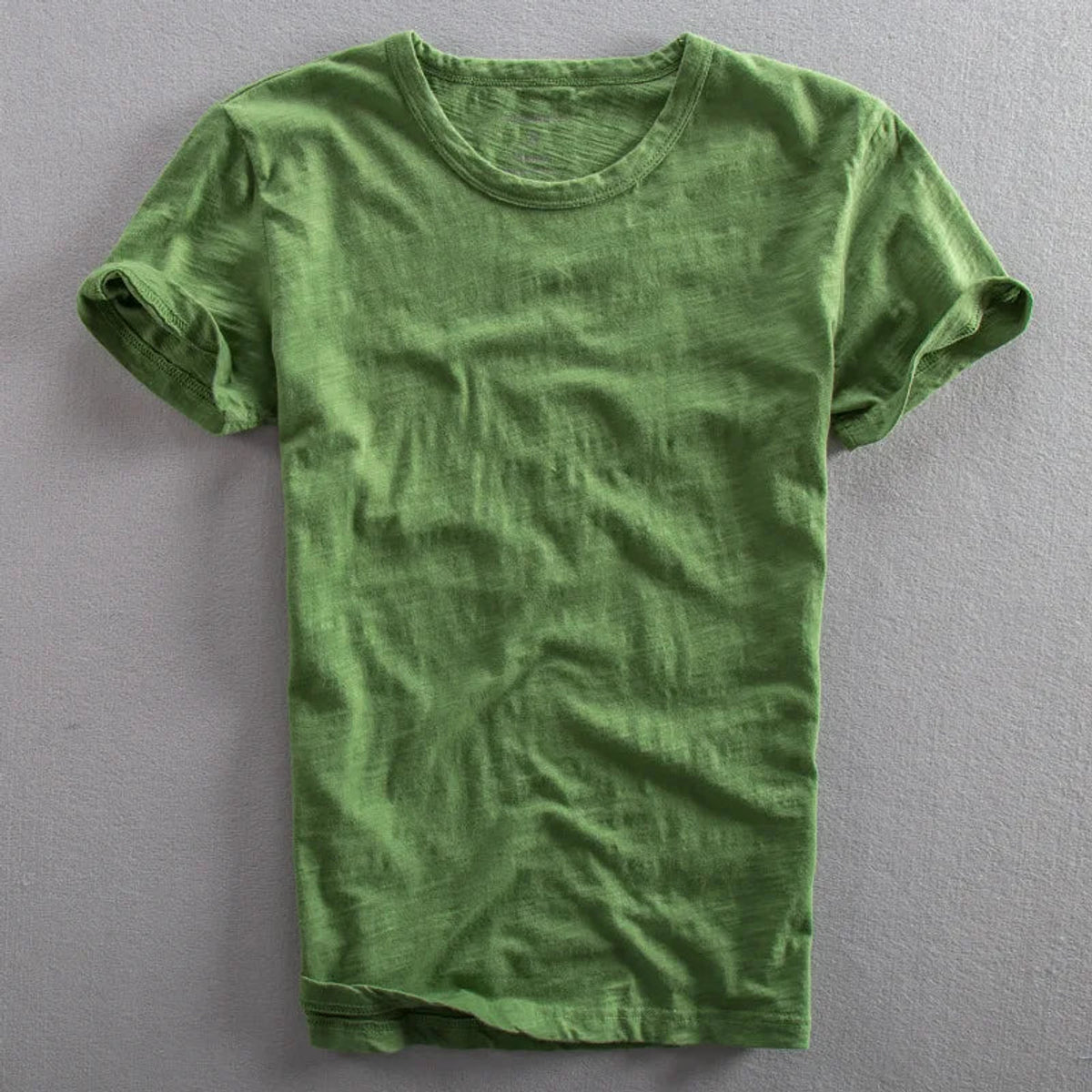 Cotton Vintage T-Shirt Men Japanese-Inspired Minimalist Design Casual 1