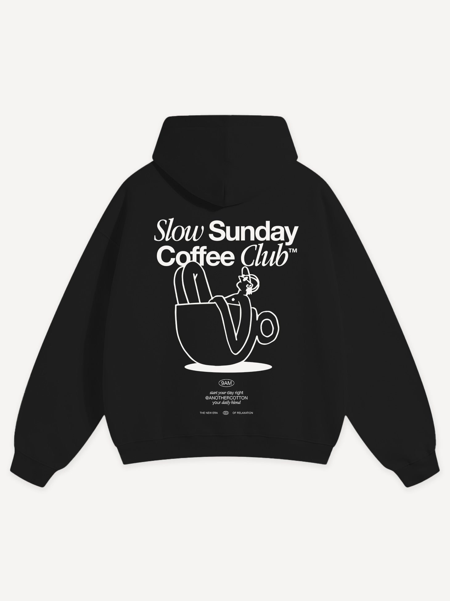 Cozy Oversized Hoodie for Women - Soft Cotton, Minimalist Streetwear, Black/Grey 10