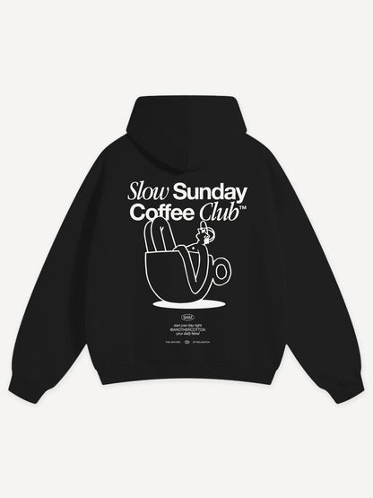 Cozy Oversized Hoodie for Women - Soft Cotton, Minimalist Streetwear, Black/Grey 10