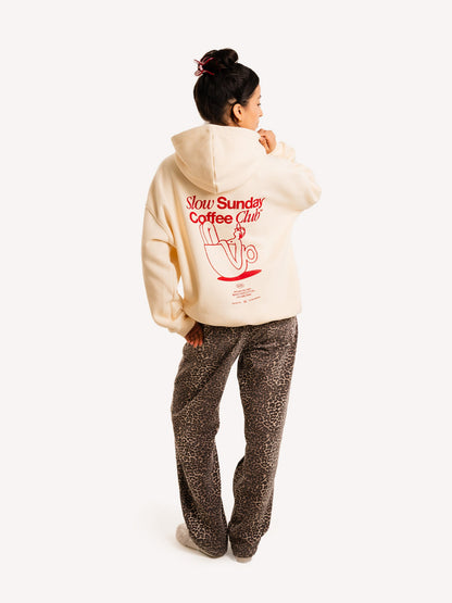 Cozy Oversized Hoodie for Women - Soft Cotton, Minimalist Streetwear, Black/Grey 4