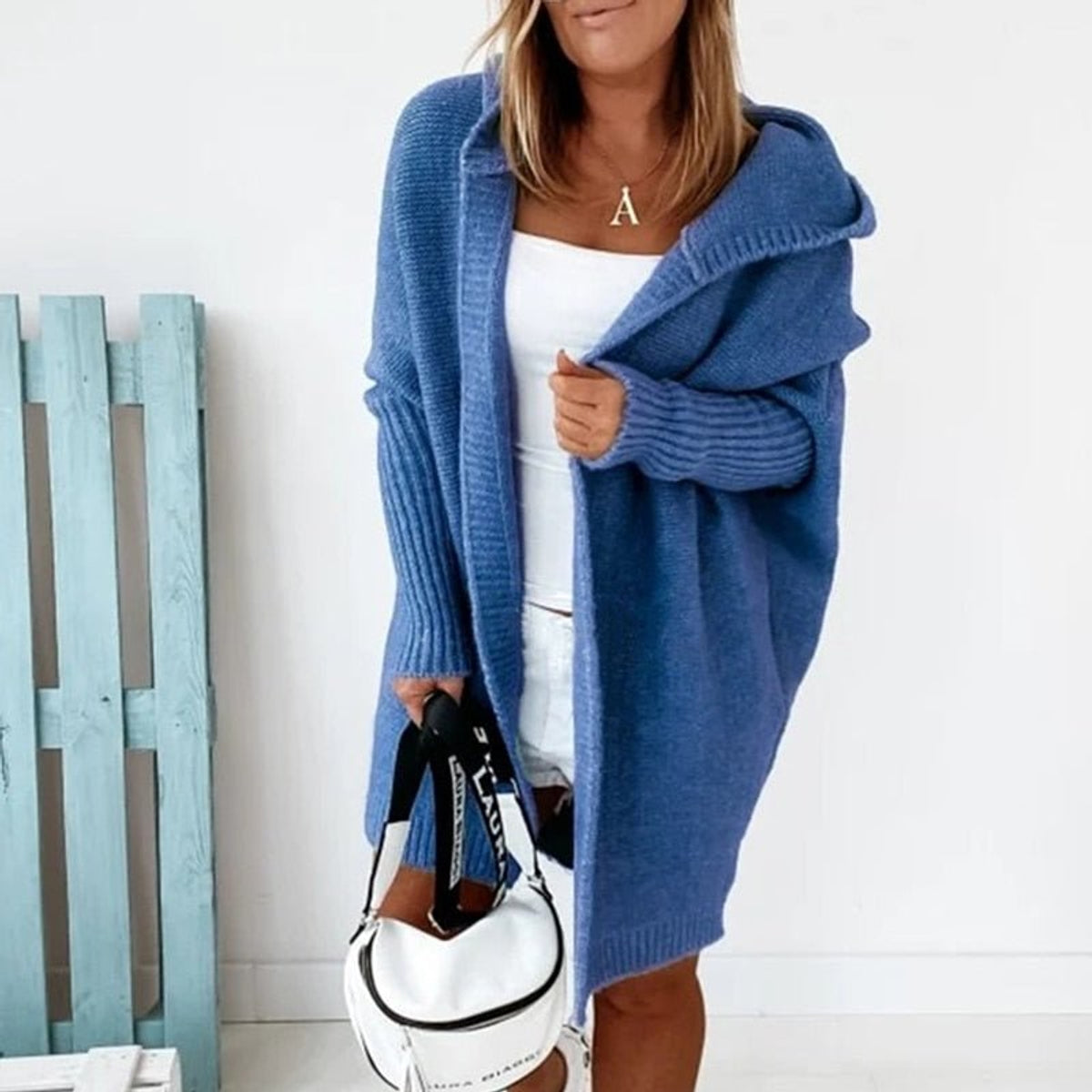 Cozy Oversized Women's Cardigan Hooded Knitwear for Autumn 10