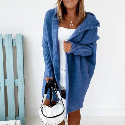 Cozy Oversized Women's Cardigan Hooded Knitwear for Autumn 10