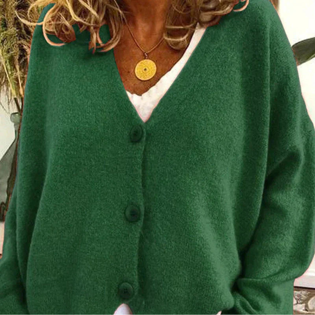 Cozy V-Neck Cardigan Women Button Sweater Chic Layering Essential 9