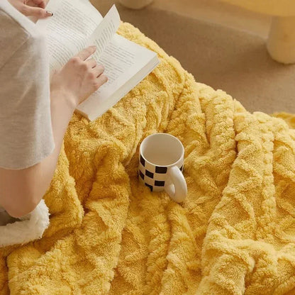 Cozy Winter Lambswool Blanket Warm Soft Plush Design for Ultimate Comfort 2
