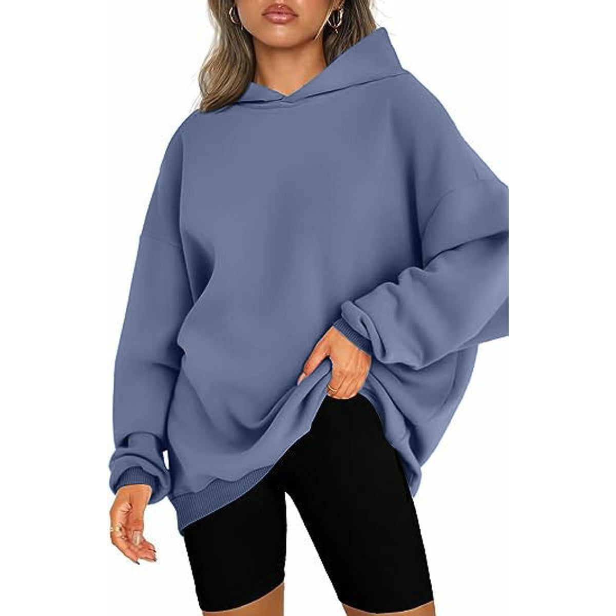 Cozy Women's Oversized Hoodie - Soft Heavyweight Cotton, Relaxed Fit, Minimalist Streetwear 10