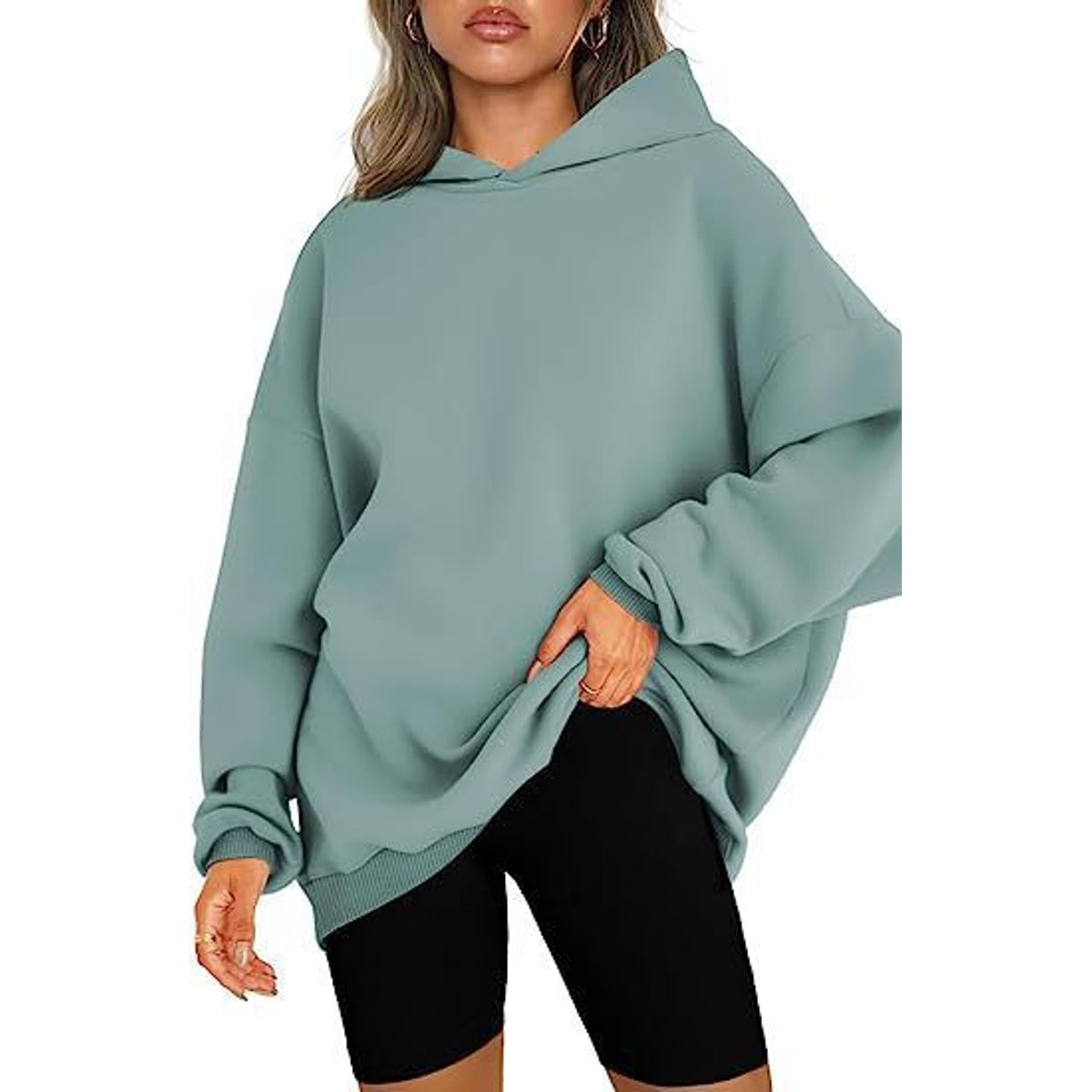 Cozy Women's Oversized Hoodie - Soft Heavyweight Cotton, Relaxed Fit, Minimalist Streetwear 11