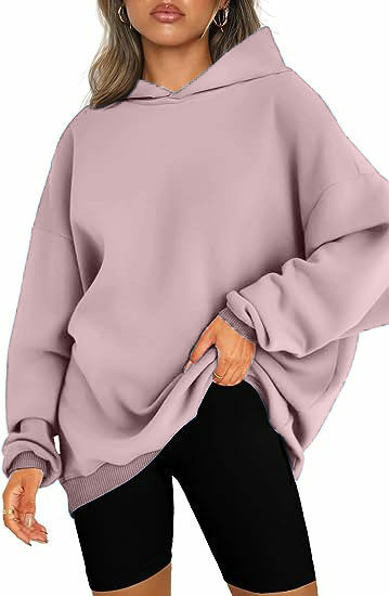 Cozy Women's Oversized Hoodie - Soft Heavyweight Cotton, Relaxed Fit, Minimalist Streetwear 12