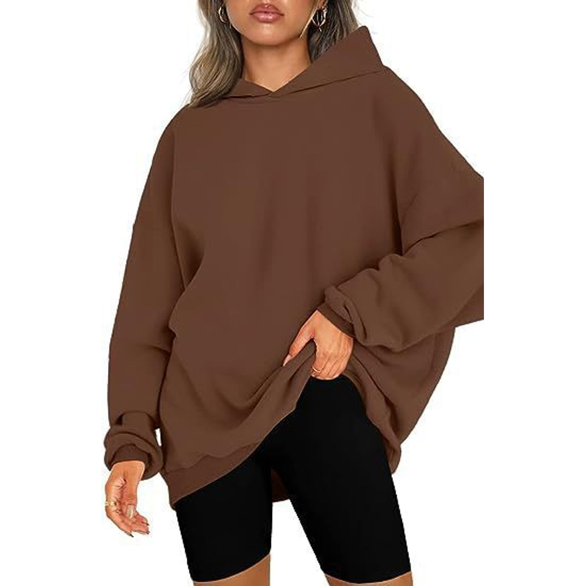 Cozy Women's Oversized Hoodie - Soft Heavyweight Cotton, Relaxed Fit, Minimalist Streetwear 13