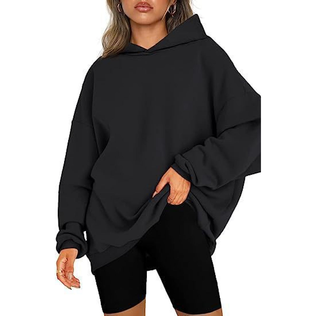 Cozy Women's Oversized Hoodie - Soft Heavyweight Cotton, Relaxed Fit, Minimalist Streetwear 14