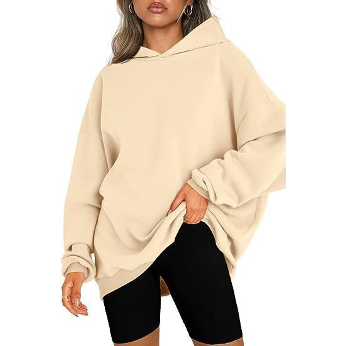 Cozy Women's Oversized Hoodie - Soft Heavyweight Cotton, Relaxed Fit, Minimalist Streetwear 15