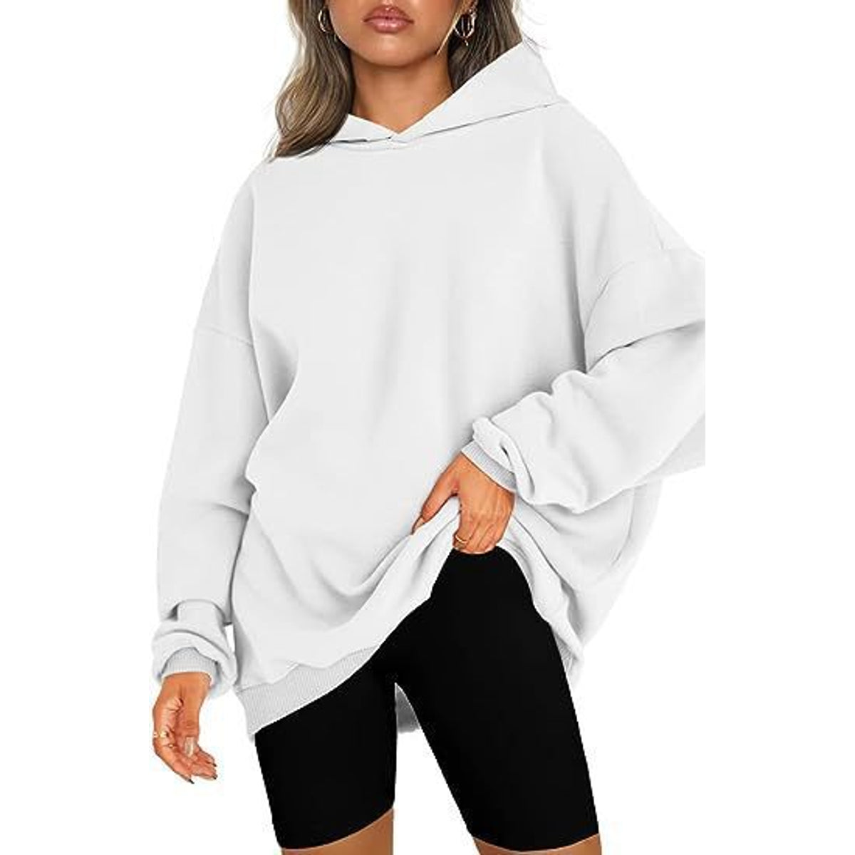 Cozy Women's Oversized Hoodie - Soft Heavyweight Cotton, Relaxed Fit, Minimalist Streetwear 17