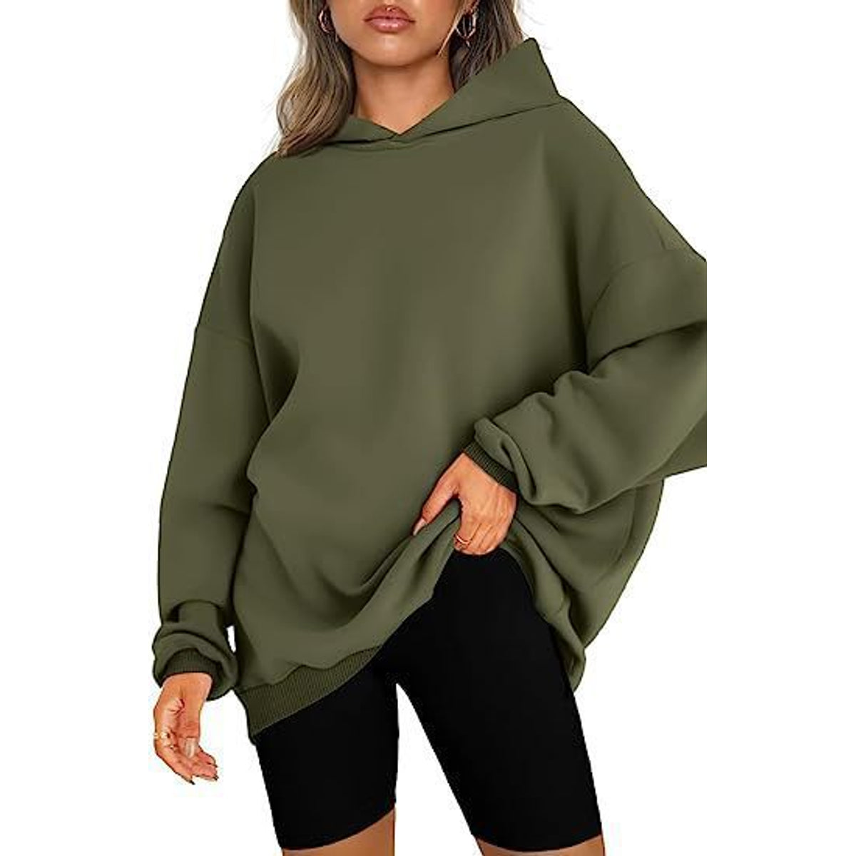 Cozy Women's Oversized Hoodie - Soft Heavyweight Cotton, Relaxed Fit, Minimalist Streetwear 18