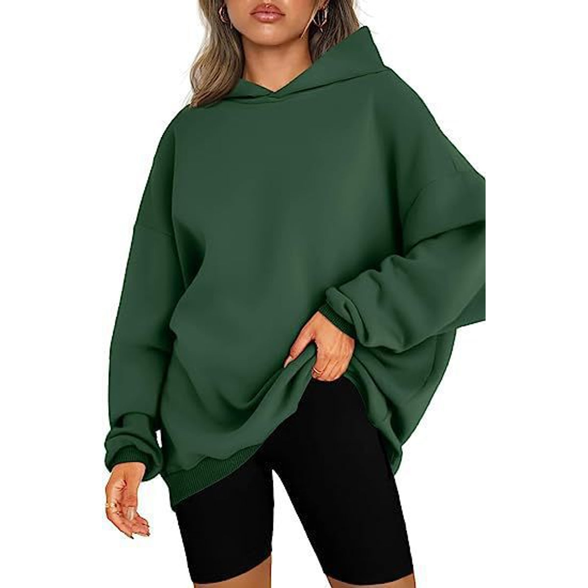 Cozy Women's Oversized Hoodie - Soft Heavyweight Cotton, Relaxed Fit, Minimalist Streetwear 8