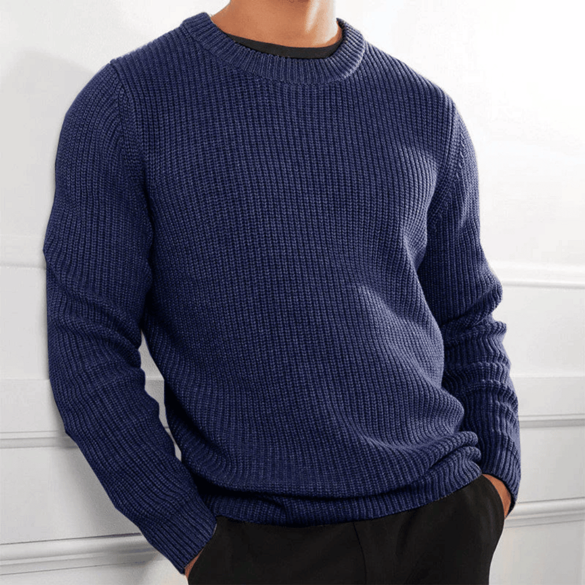 Crew Neck Sweater Elegant Design Cozy Comfort Versatile Style for Men and Women 0