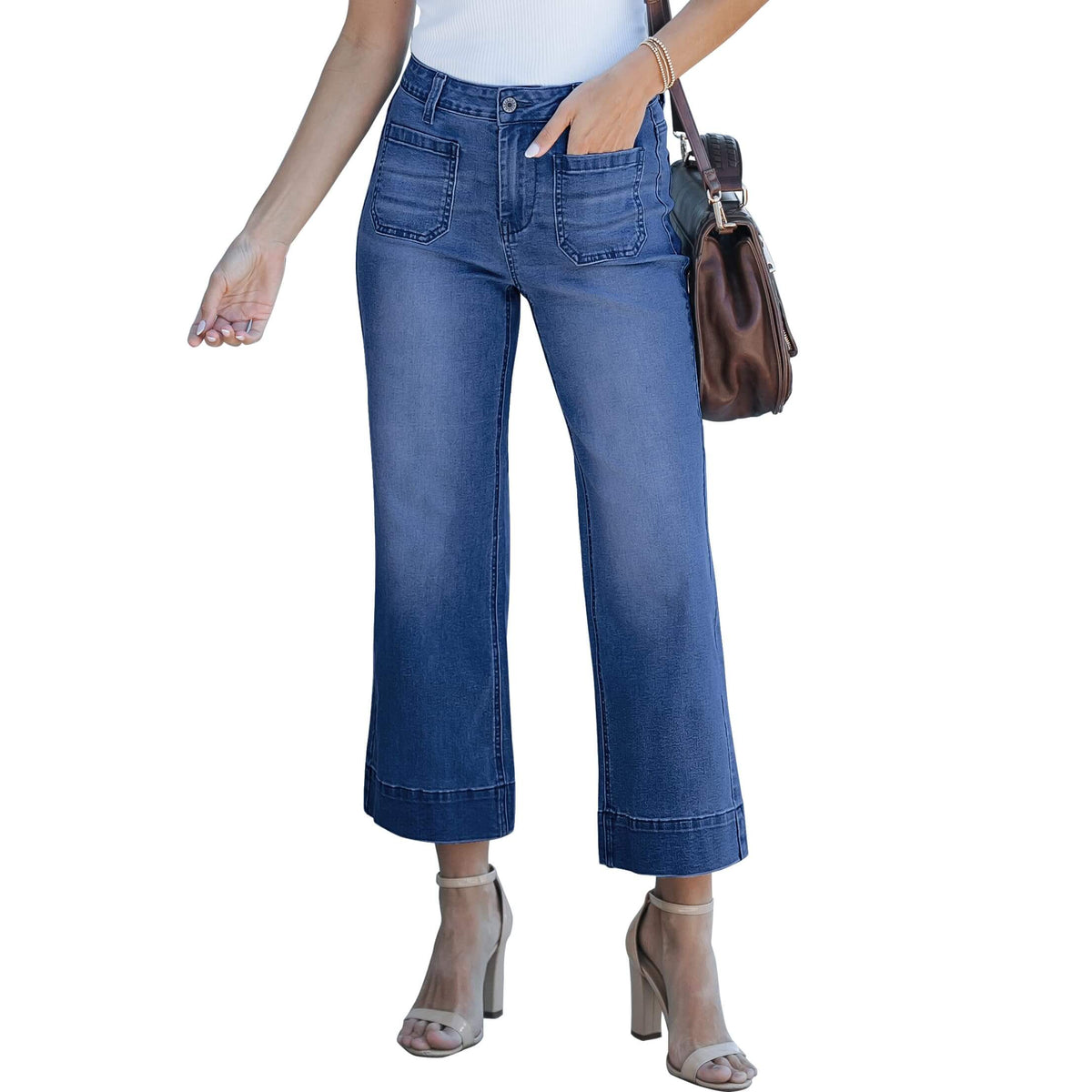 Harper | Trendige High-Waist Schlagjeans