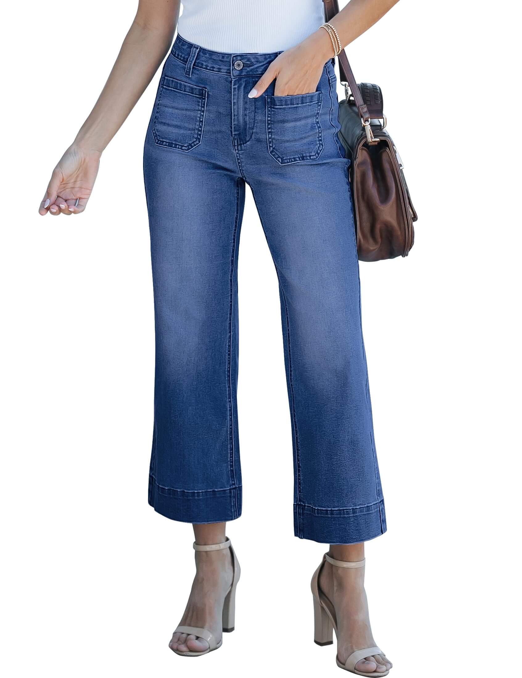 Harper | Trendige High-Waist Schlagjeans