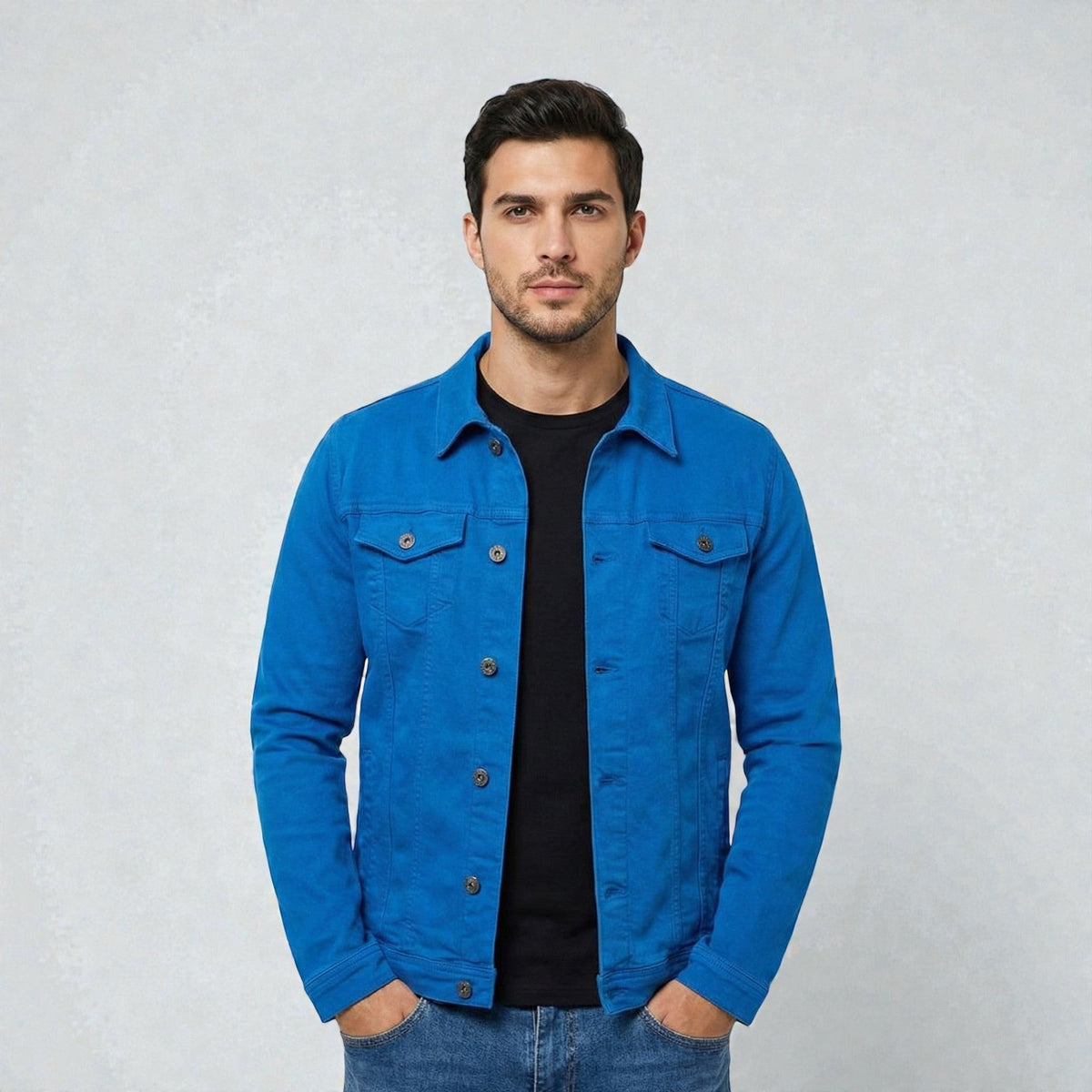 Denim Jacket Women Modern Tailored Fit Casual Essential Stylish 4
