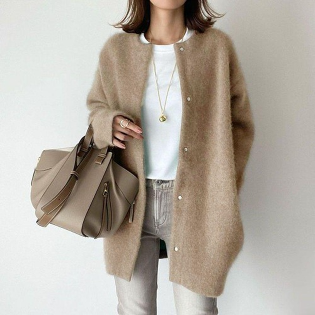 Elegant Cashmere Cardigan Sweater for Women Sophisticated Style 0