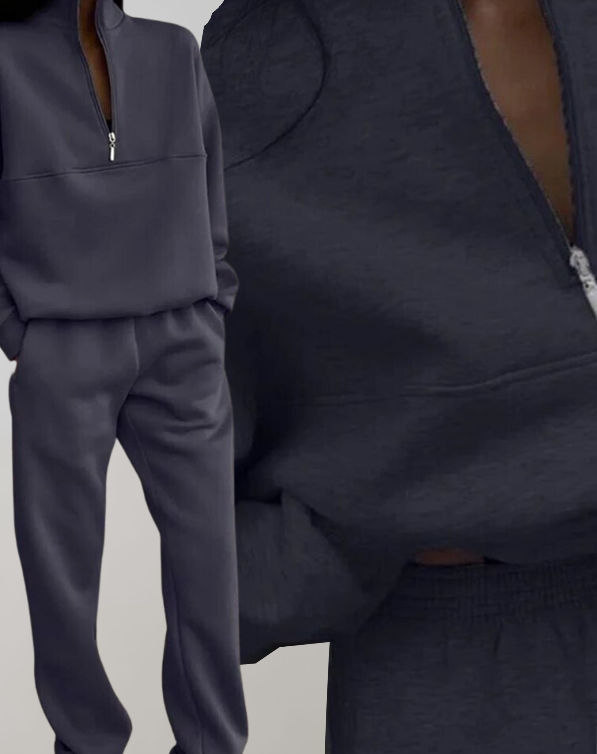 Elegant Fleece Set Women Cozy Chic Outfit Comfortable Clothing 0