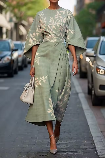 Elegant Floral Dress Women Chic Design Summer Wedding Guest Dresses 3