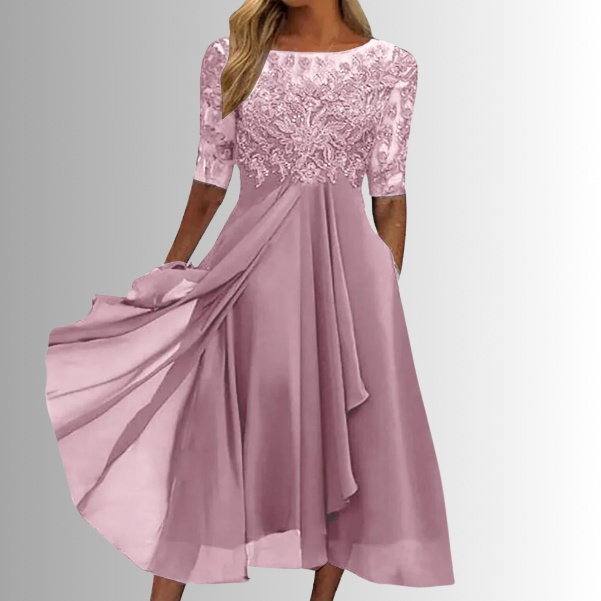 Elegant Lace Dress for Women - Timeless Wedding Guest and Cocktail Attire 1