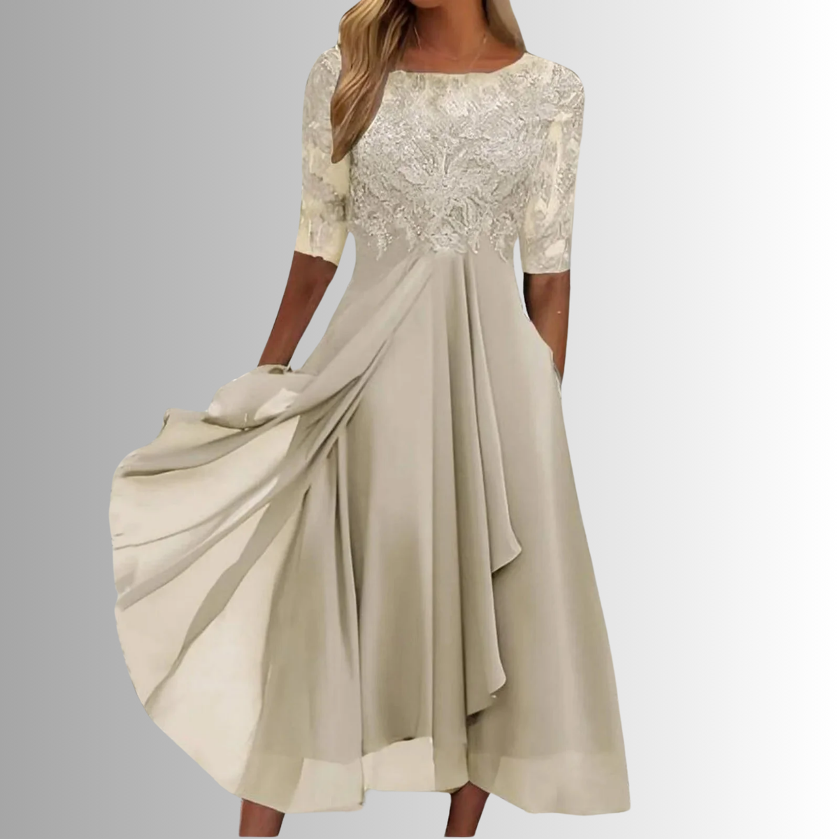 Elegant Lace Dress for Women - Timeless Wedding Guest and Cocktail Attire 2