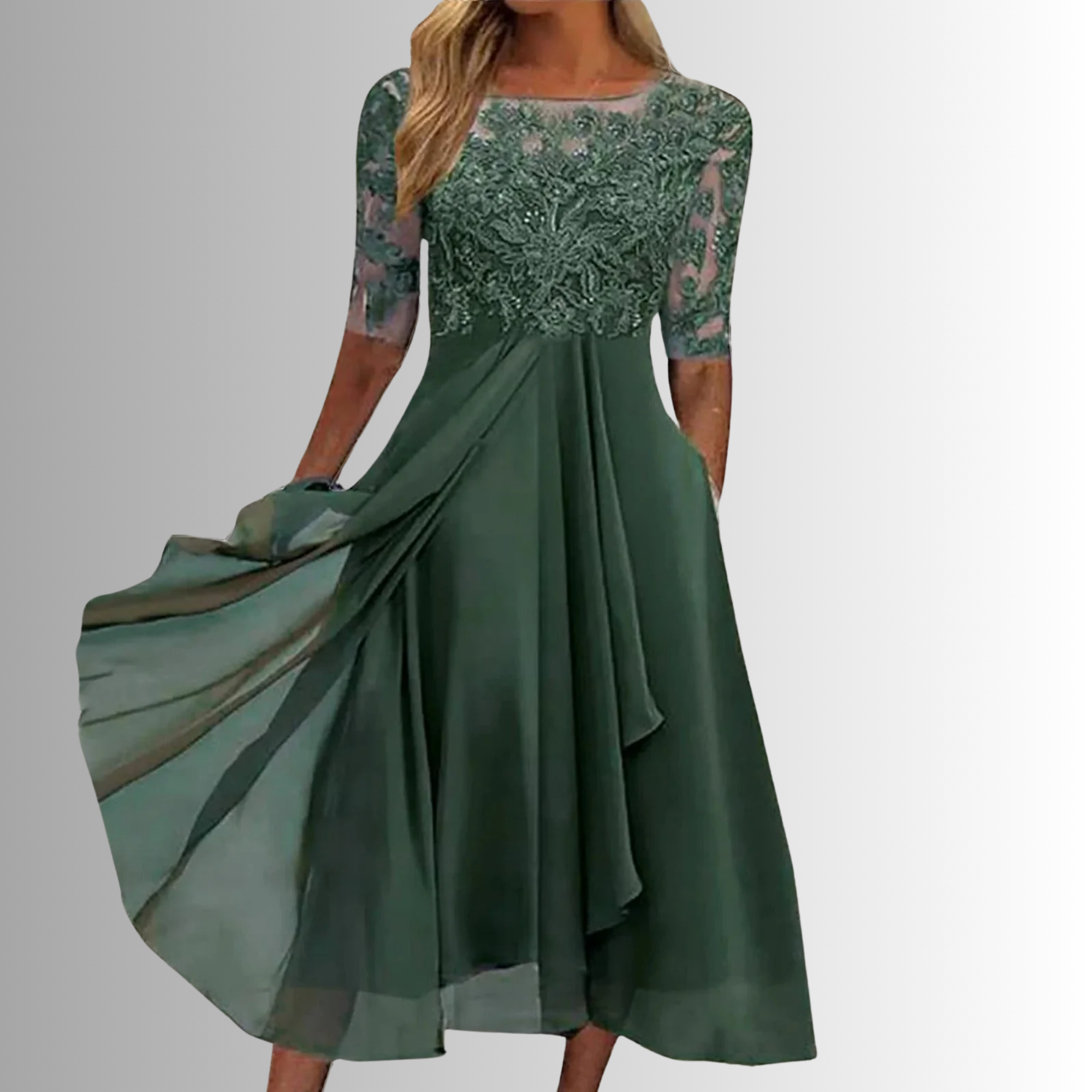 Elegant Lace Dress for Women - Timeless Wedding Guest and Cocktail Attire 3
