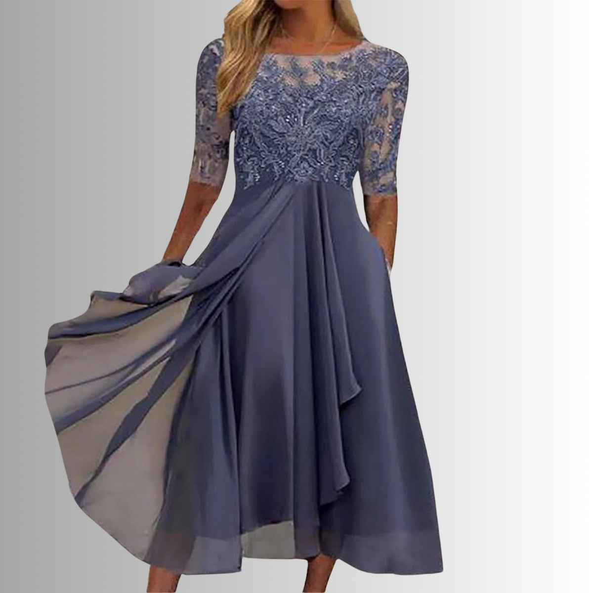 Elegant Lace Dress for Women - Timeless Wedding Guest and Cocktail Attire 4