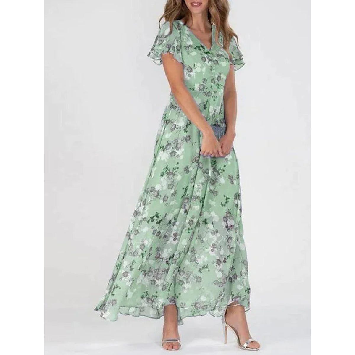 Elegant Midi Dress Women Chic Tailored Fit Versatile Style 1