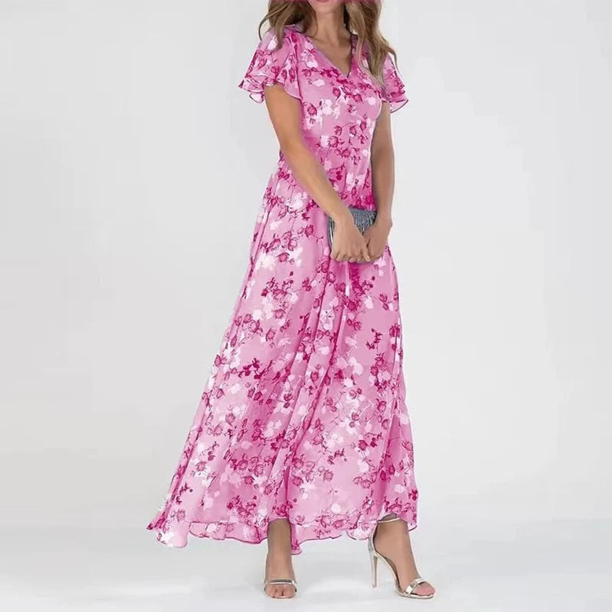 Elegant Midi Dress Women Chic Tailored Fit Versatile Style 2
