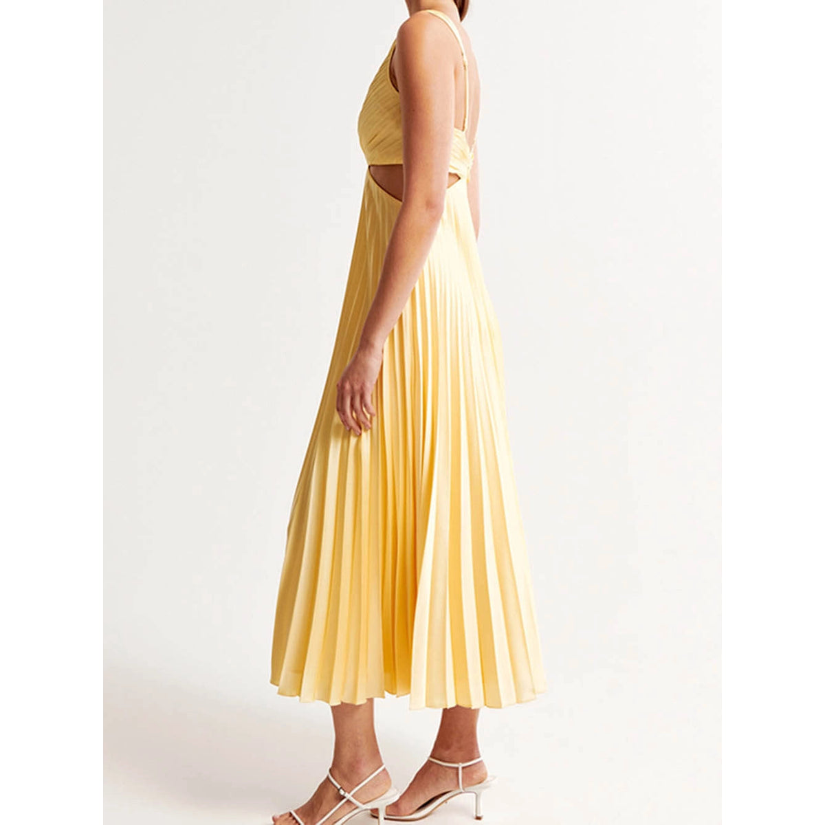 Elegant Plissé Evening Dress Midi Timeless Style for Formal Occasions 2