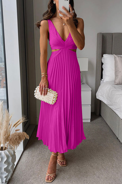 Elegant Plissé Evening Dress Midi Timeless Style for Formal Occasions 9