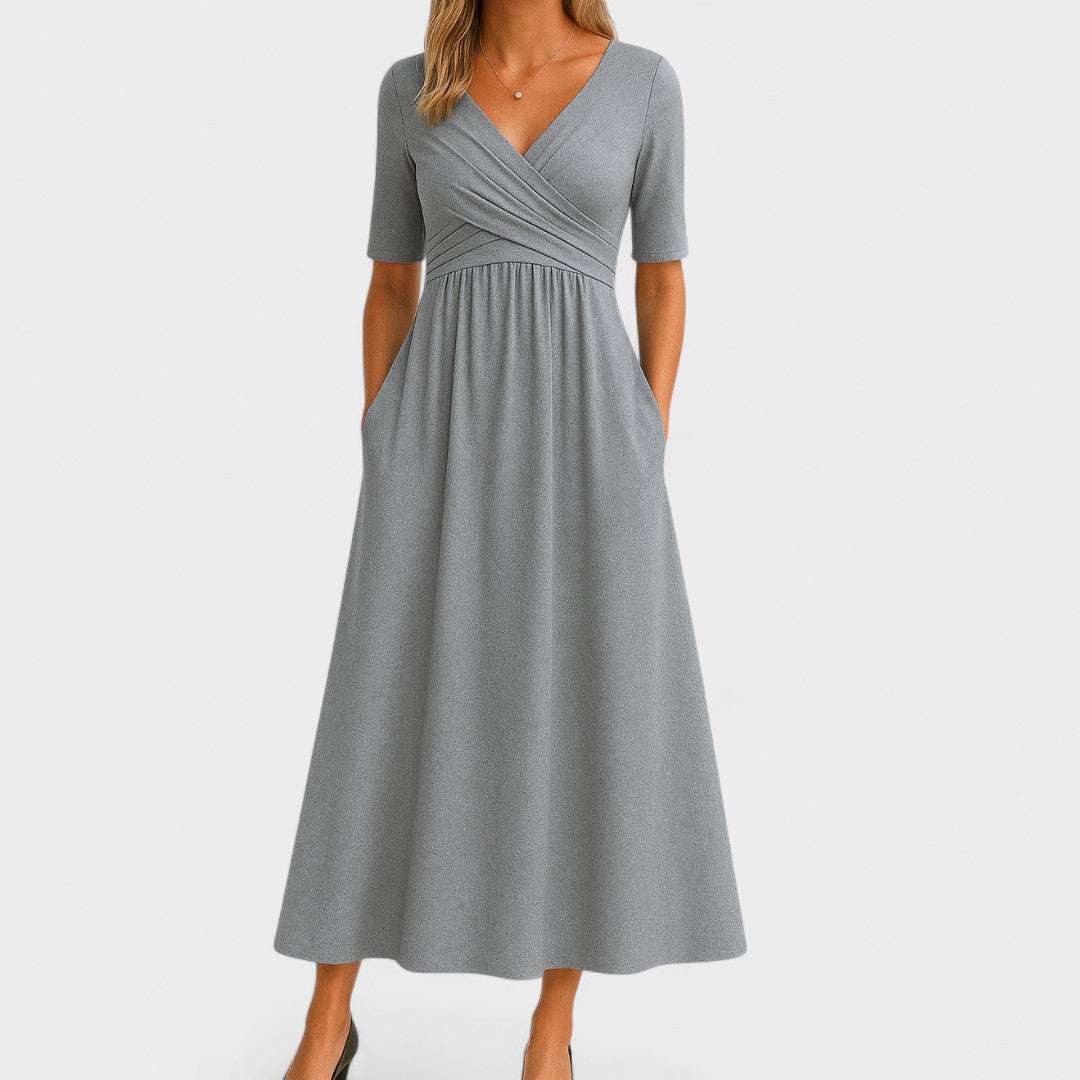 Elegant Summer Dress A-Line Midi for Women - Timeless White Dress 0