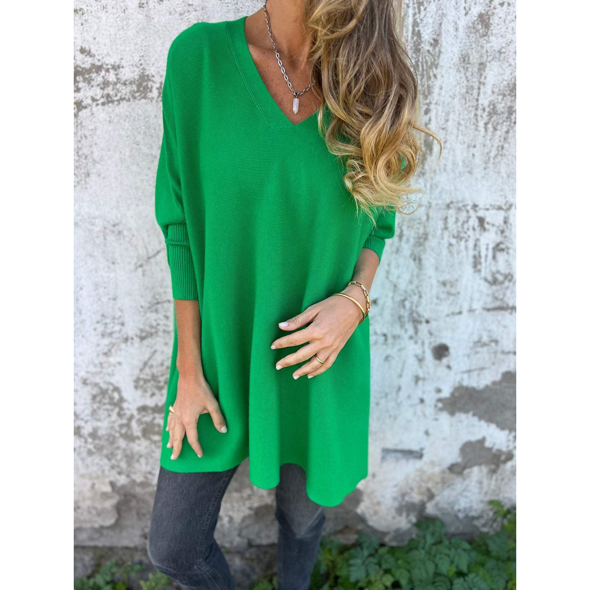 Elegant V-Neck Cashmere Sweater Women Lightweight Spring Summer Chic 4