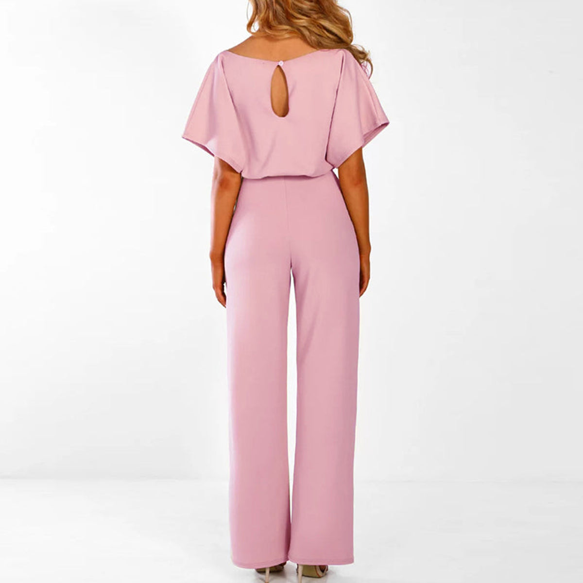 Elegant Women's Jumpsuit Dark Blue Chic Stylish Design Casual 2