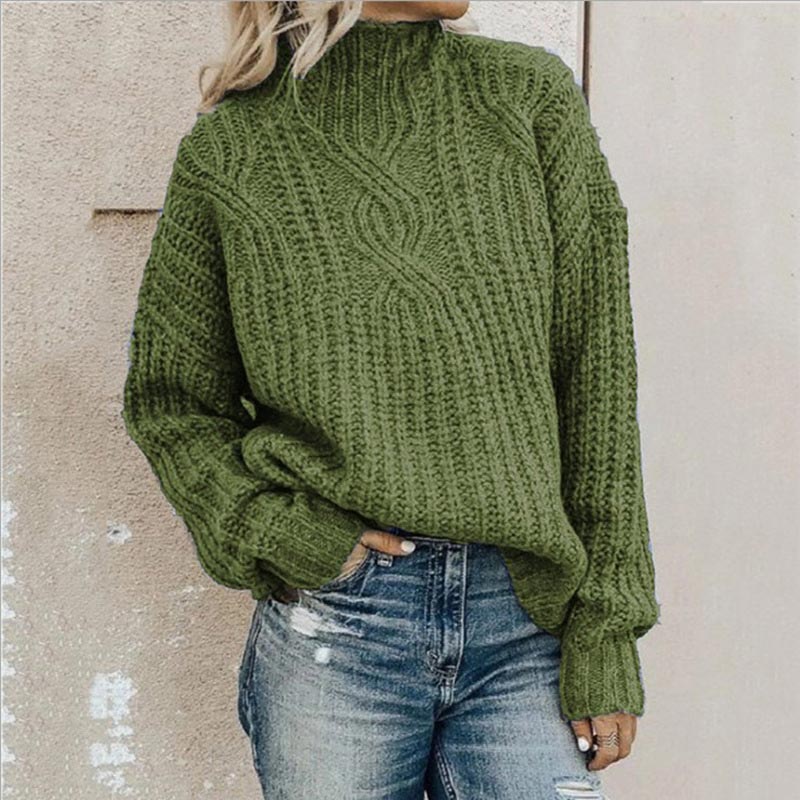 Elegant Women's Soft Knit Sweater All Seasons Versatile Style 0