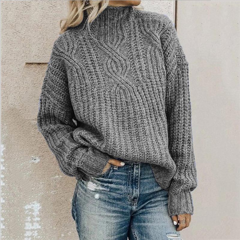 Elegant Women's Soft Knit Sweater All Seasons Versatile Style 3